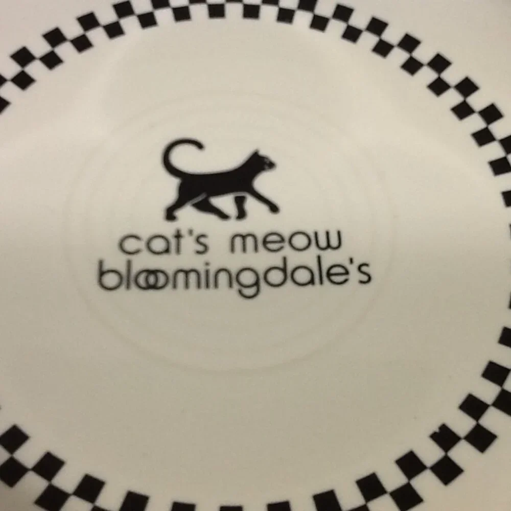 Signature Bloomingdale's Cat Bowl